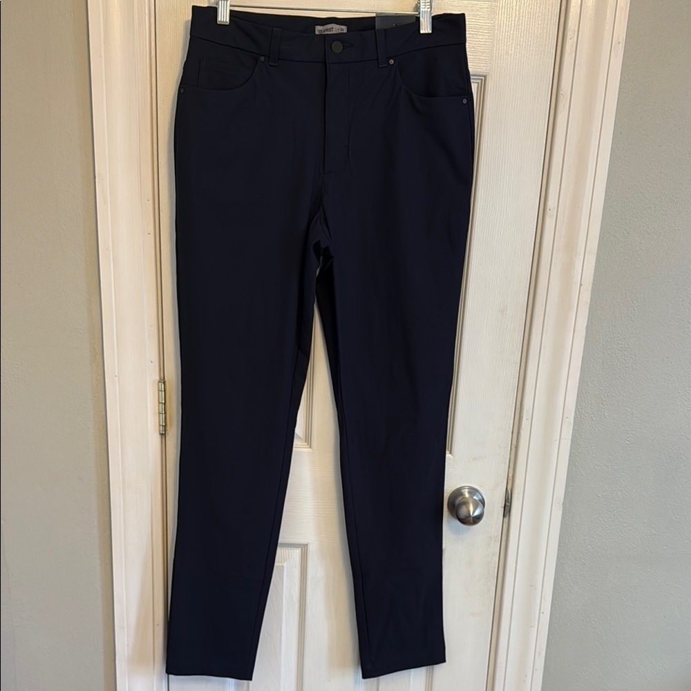 VRST Blue Slim Fit 5 Picket Dress Pants Professional Style